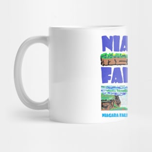 niagara falls, oil painting Mug